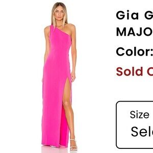 Gia Gown in Hot Pink